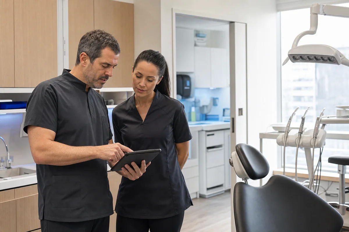 Réception d’une clinique dentaire